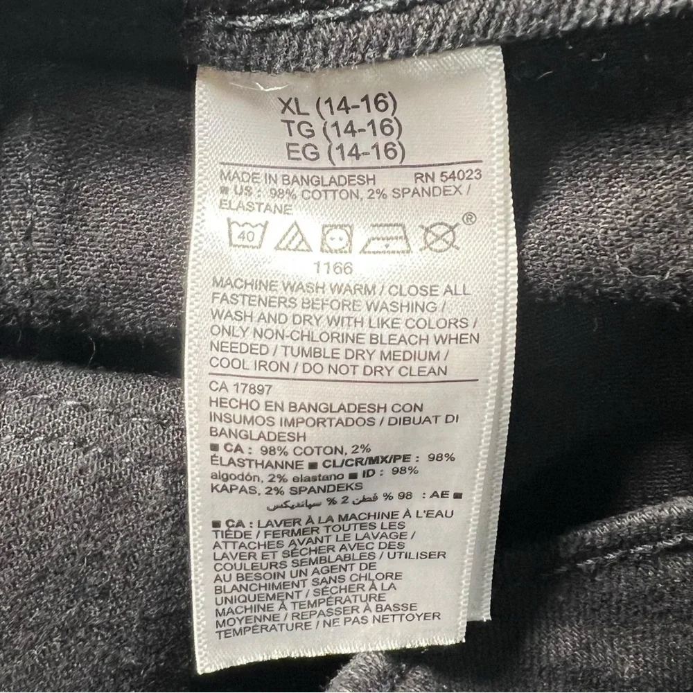 Old Navy Girl’s Wow Skinny Pull On Jeans Black Size XL 14/16